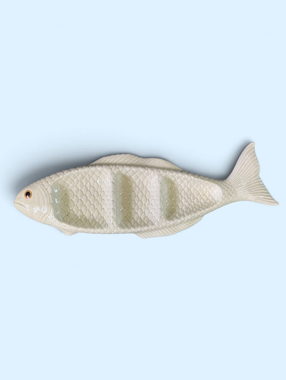Vintage Ceramica De Cuernavaca Sectioned Fish Tray
